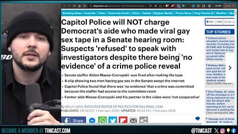 DEMOCRAT WHO FILMED GAY SEX TAPE IN SENATE WILL NOT BE CHARGED