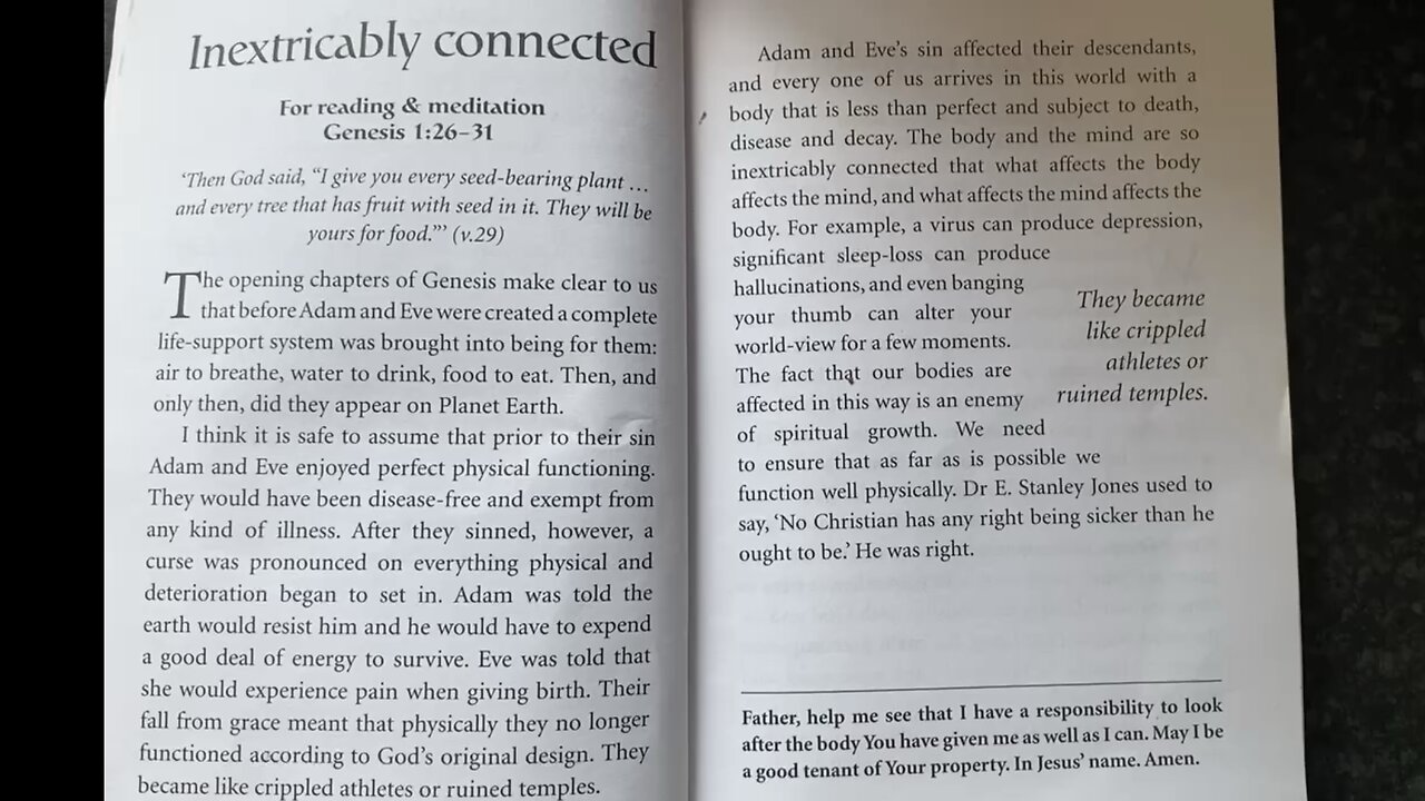 Christ Empowered Living 40 day Devotional By: Selwyn Hughes Day 6: Inextricably Connected