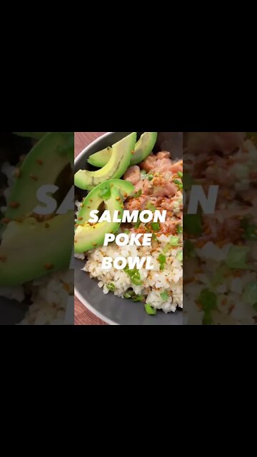 Poke bowls are LIFE! #pokebowl #sushi #lowcarb #lowcarbrecipes #keto #ketorecipes #Shorts
