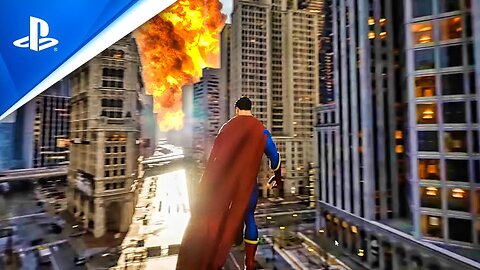 NEW Superman Gameplay OPEN-WORLD 😵 ( Mind Blowing Footage ) - Unreal Engine 5 Superman