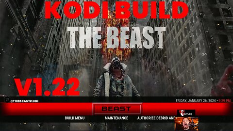 Kodi Builds - THE BEAST v 1.22 *Live STreamed*