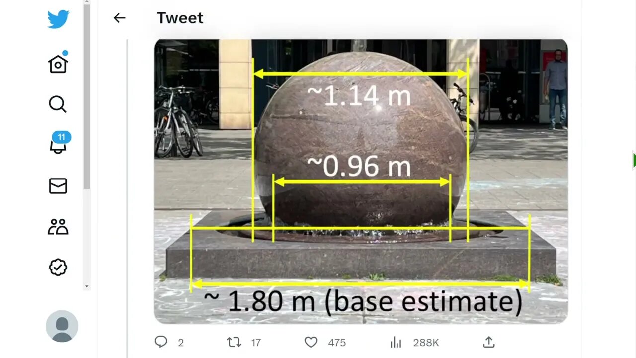 需要多少水壓才能支撐這個 2.1 噸的花崗岩球體？