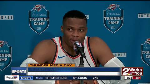 Thunder Media Day: Meet the NBA's newest Big Three - Westbrook, George and Anthony