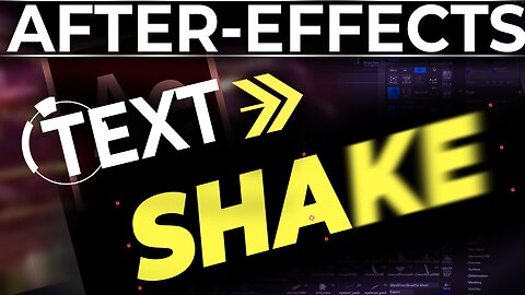 After-Effects: Text SHAKE (In 60 SECONDS!)