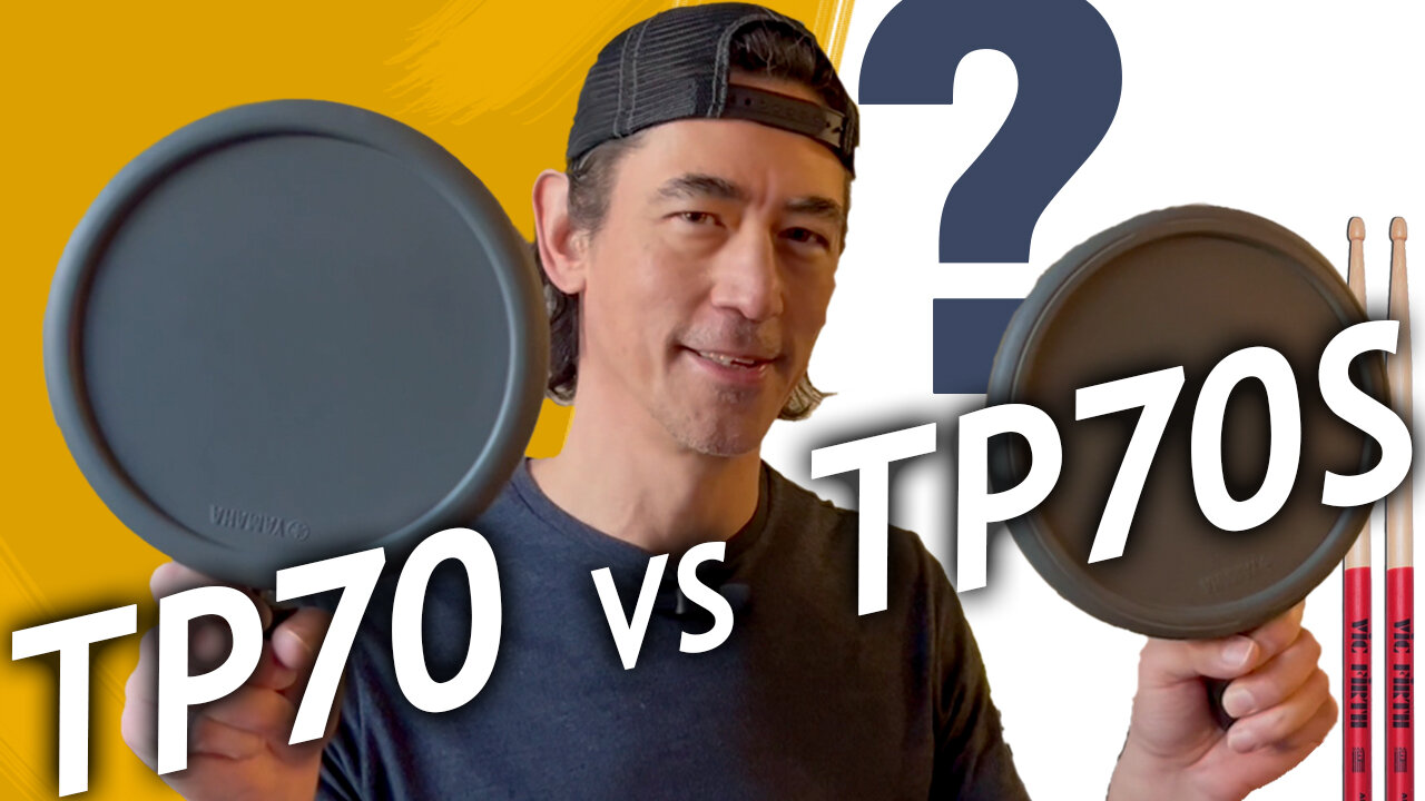 Yamaha TP70 vs TP70S DTX Drum Pads, What’s the Difference Demo with Vic Firth Coated Drum Sticks, Product Links