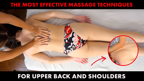 🌸 MOST Effective Techniques for Upper Back & Shoulder Massage Therapy 🥰