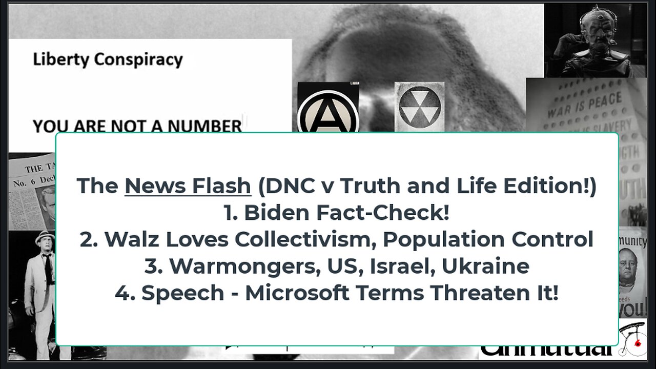 Liberty Conspiracy LIVE 8-20-24! DNC Facts? Walz n' Pop Control, Korean EV Collapse, WAR
