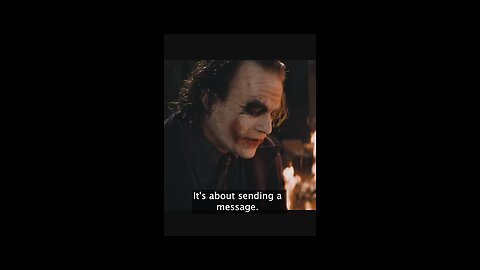 The biggest lesson of life was presented by Joker to the world.