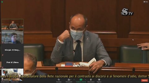 🔴 Domande del Sen. Alberto Bagnai all'audito Federico Faloppa in Commiss. straord. fenomeni d'odio.