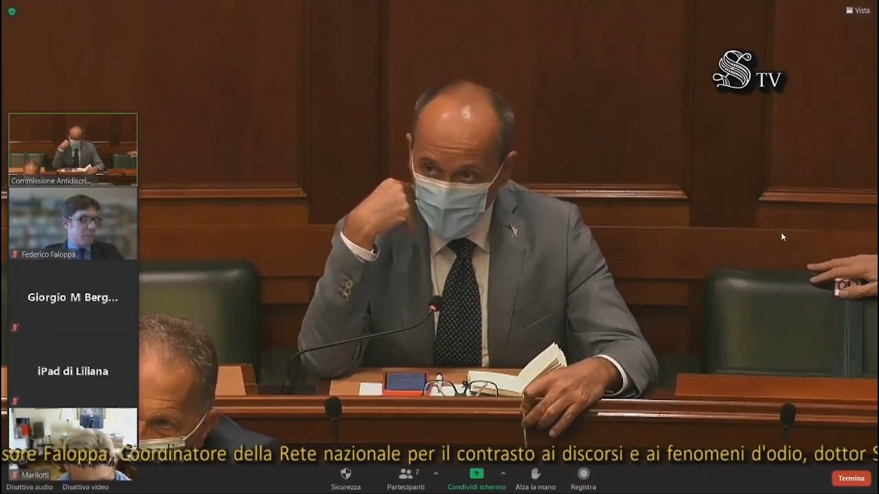 🔴 Domande del Sen. Alberto Bagnai all'audito Federico Faloppa in Commiss. straord. fenomeni d'odio.