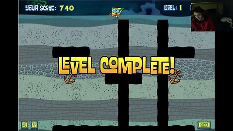 SpongeBob SquarePants Sea Monster Smoosh Level 3 Walkthrough Gameplay With Live Commentary