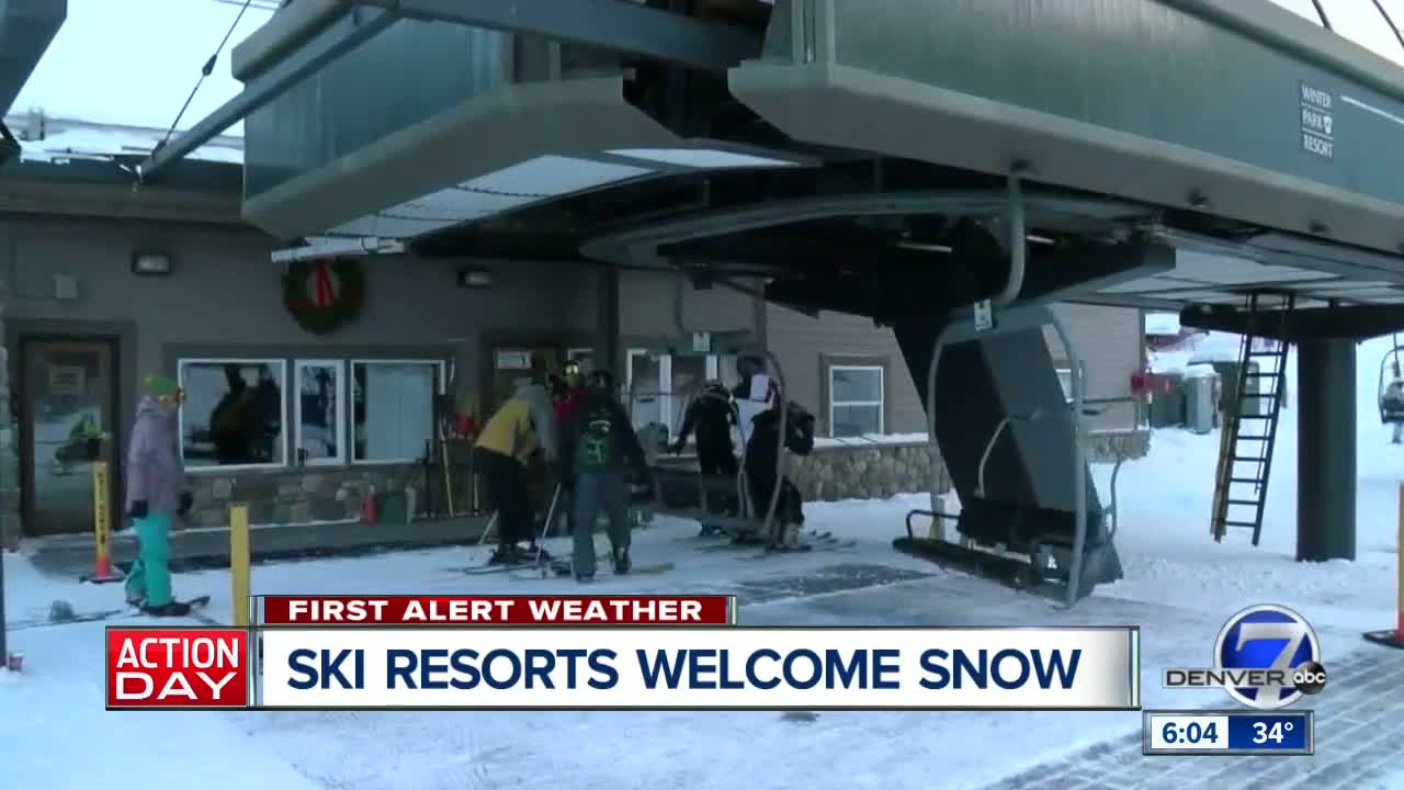 Ski resorts welcome snow