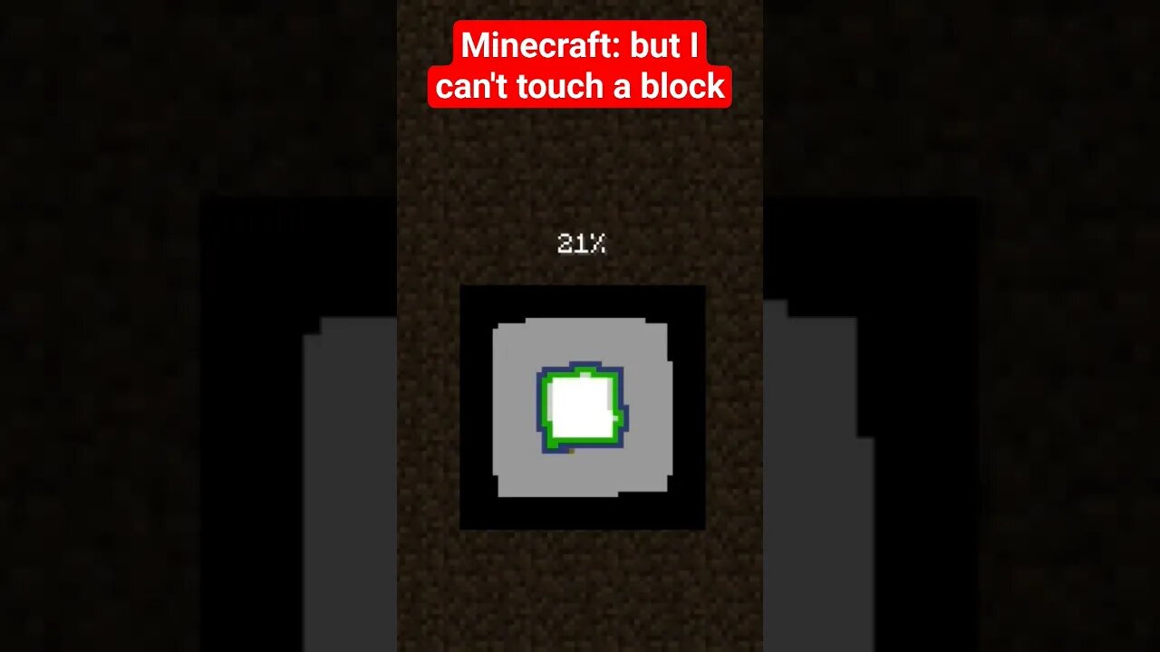 Minecraft but no touching blocks