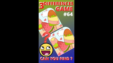 3 DIFFERENCES GAME | #64