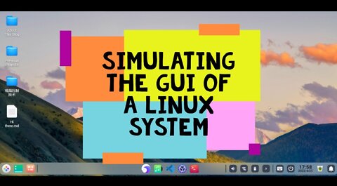 Simulating the GUI of a Linux system