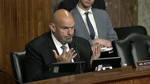 John Fetterman mumbles incoherently through Senate Banking Hearing (SAD)