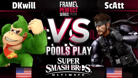 FPS2 Online Pools - DKwill (Donkey Kong) vs. MVG | ScAtt (Snake, Mega Man) - Smash Ultimate
