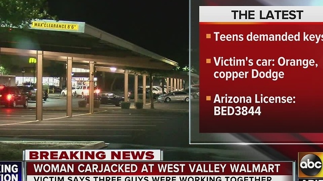 Woman's car stolen in Glendale parking lot