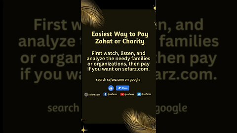 Pay Zakat or Charity to needy families on sefarz.com. #donation #viralvideo #socialmedia #religion