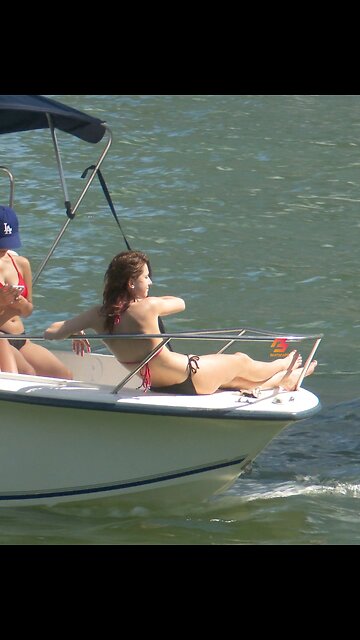 She is in the spotlight.