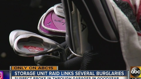 Man accused of storing stolen goods in Goodyear storage locker