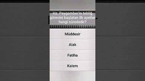 #yarışma #bilgi İSLÂMÎ BİLGİ YARIŞMASI