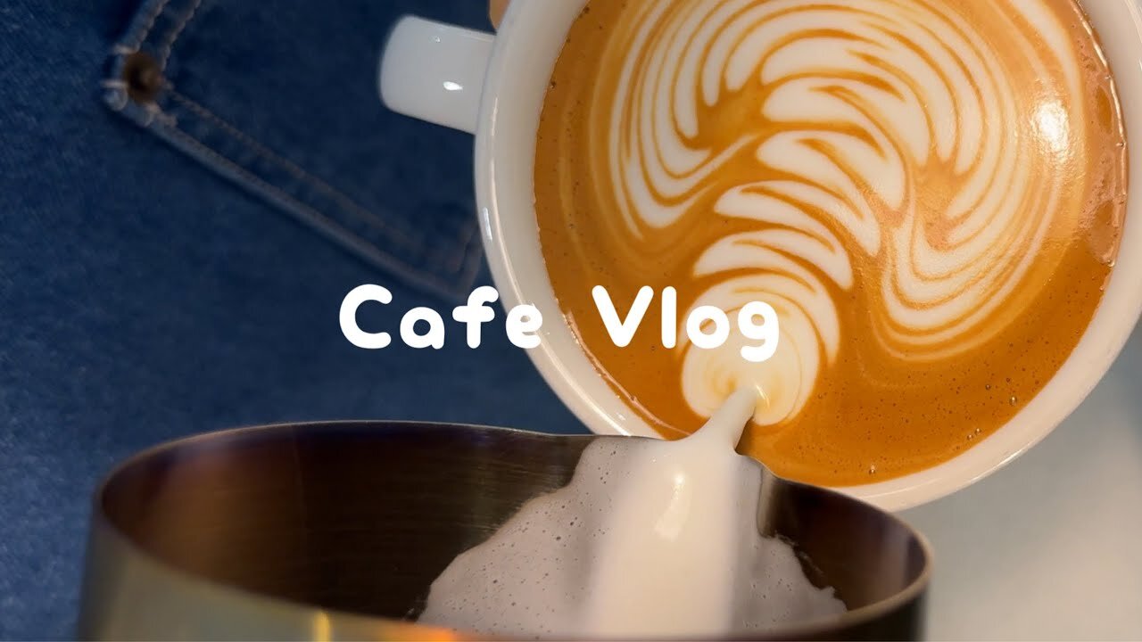 CAFE VLOG ☕️ Rosetta Latte Art Challenge after closing a cafe