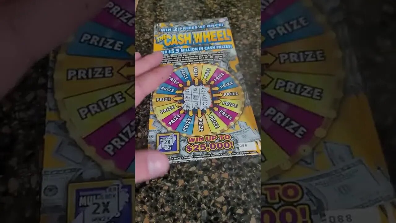 Lottery Tickets from Kentucky - Cash Wheel Scratch Offs