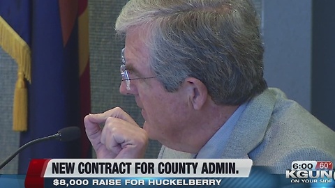 County Board of Supervisors approves six figure salary for Huckelberry