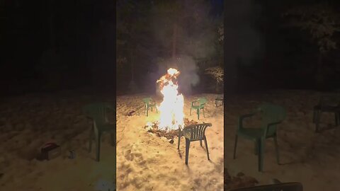 Straight up gas on the fire. Um not a good idea!