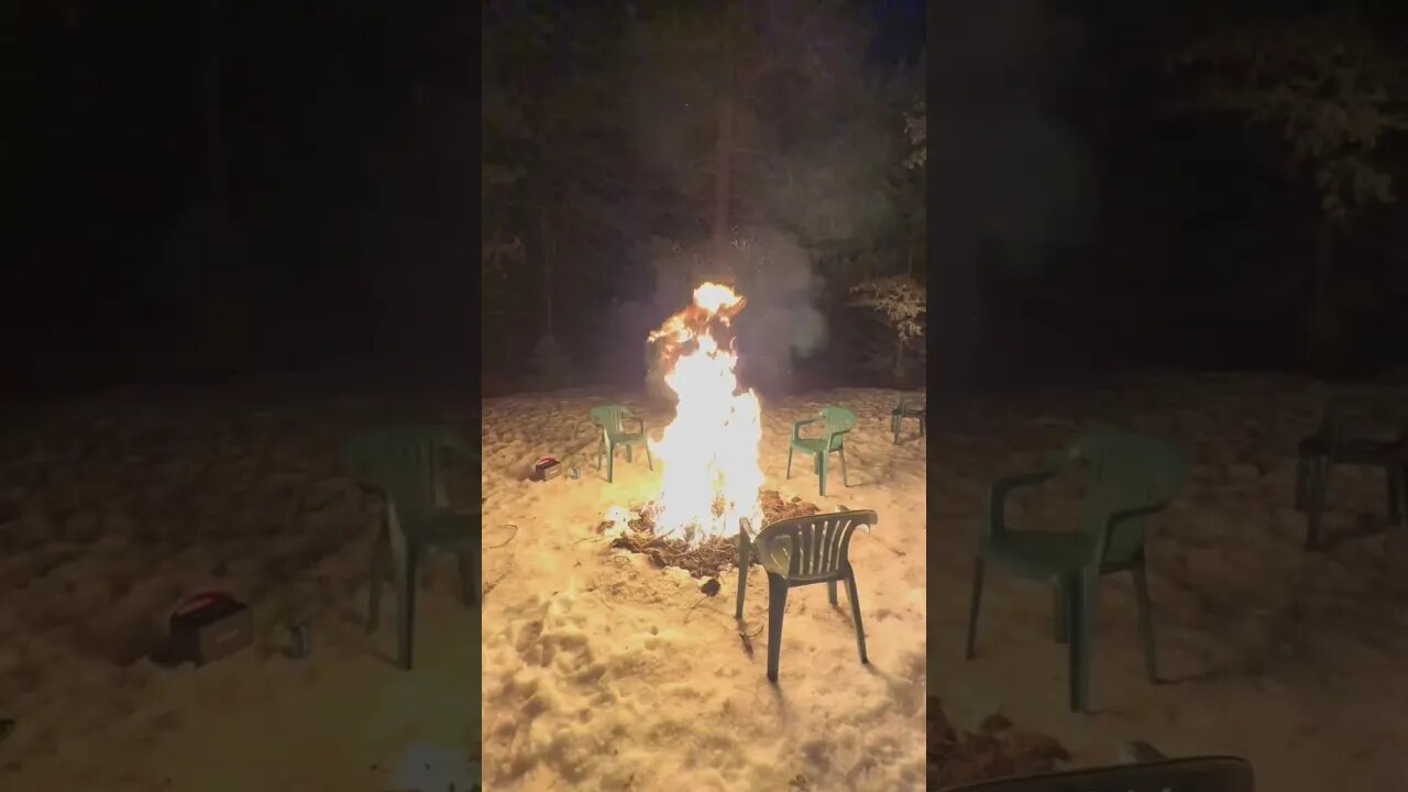 Straight up gas on the fire. Um not a good idea!