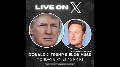 ✨LIVE STREAM of President Trump with Elon Musk From "X"✨