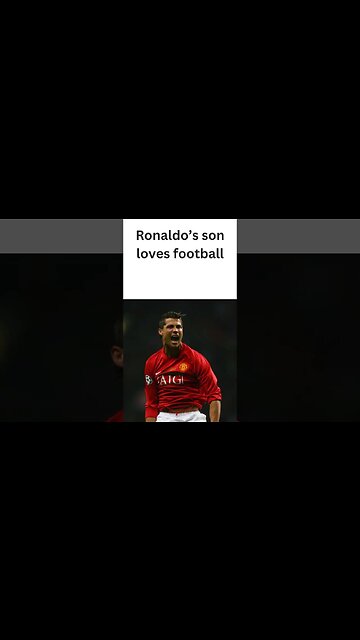 In a Barça uniform, Mateo, Cristiano Ronaldo's son, surprises everyone. #short