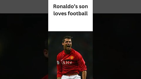 In a Barça uniform, Mateo, Cristiano Ronaldo's son, surprises everyone. #short