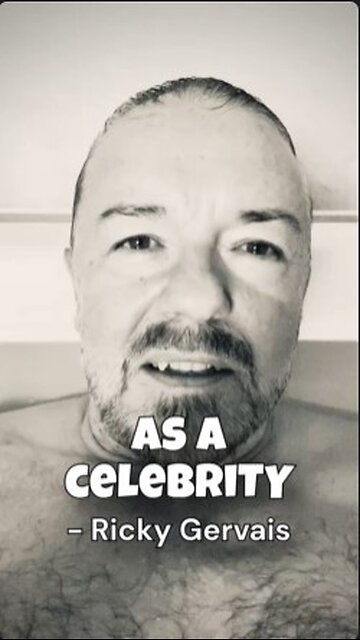 Ricky Gervais “As a celebrity, I know all about stuff, So trust me when I tell you who to vote for"
