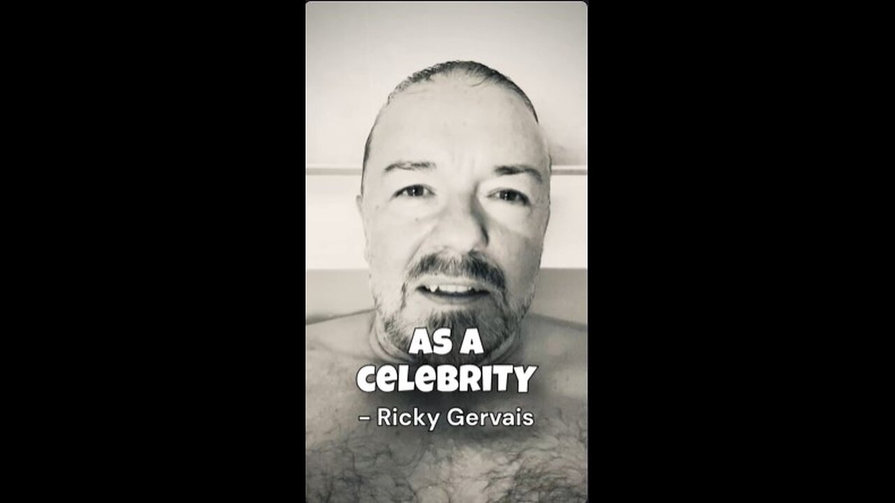 Ricky Gervais “As a celebrity, I know all about stuff, So trust me when I tell you who to vote for"