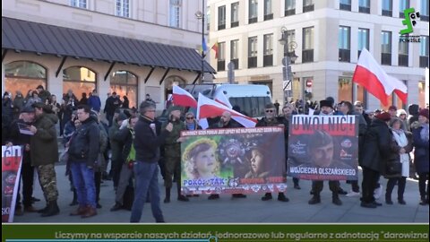 Wojtek Olszański - odtworzone przemówienie anty-wojenne, Pokój TAK, wojna NIE! Wiec Kamracki Warszawa 12.03.2022