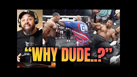 Bodybuilder Larry Wheels Vs 400lbs Super Heavyweight Slap Champion 🤯