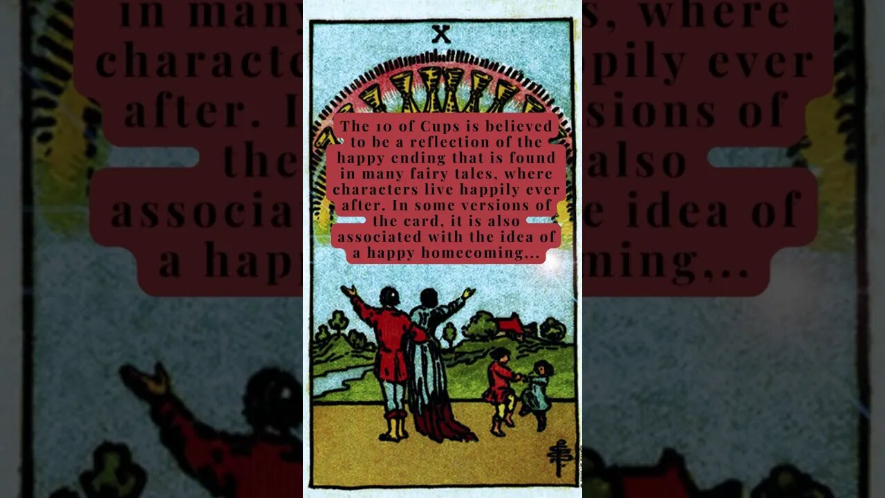 TAROT- 10 of Cups - 3 Part Series 1 #shorts #inspiration #tarot