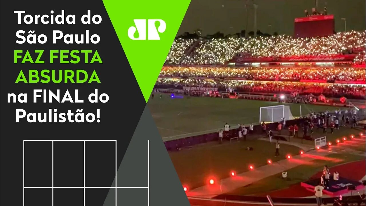 DE ARREPIAR! OLHA a FESTA ABSURDA que a torcida do São Paulo FEZ na FINAL contra o Palmeiras!