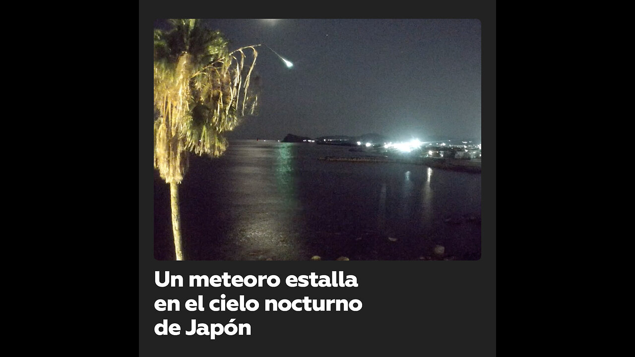 Un meteorito explota sobre el cielo nocturno de Japón