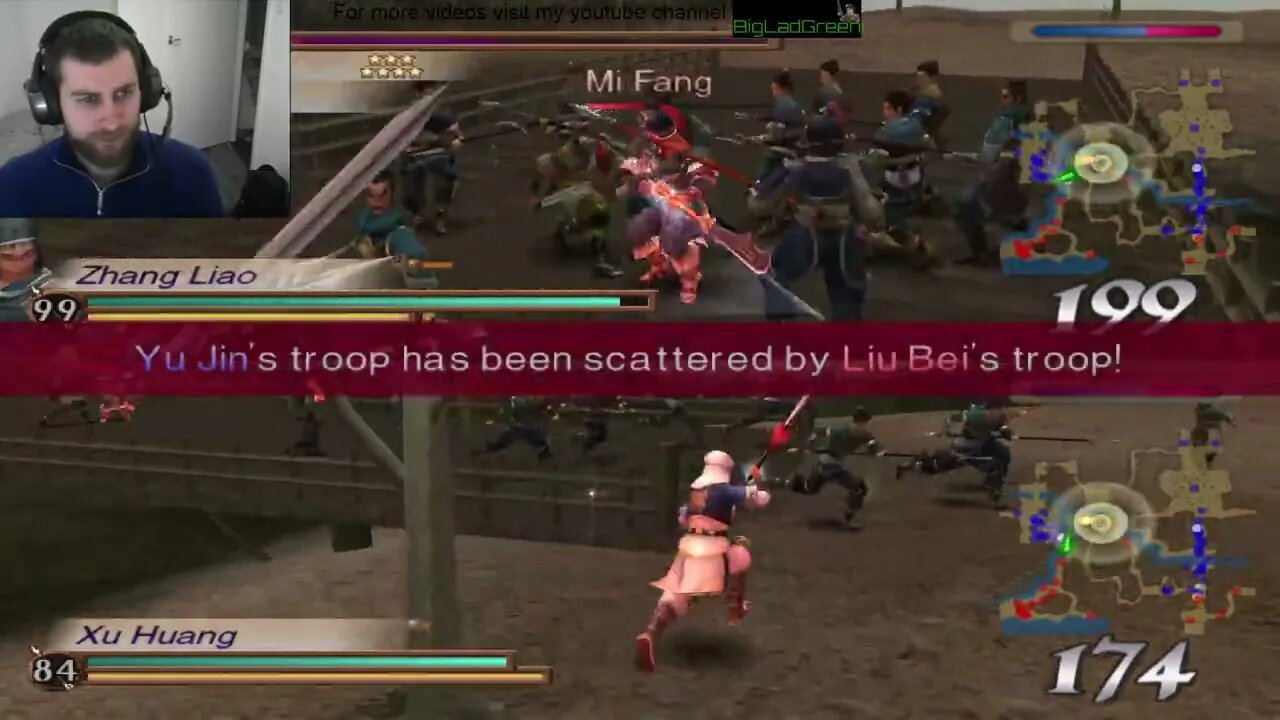 Dynasty Warriors 3 Online Co-op Zhang Liao Musou mode Hard Mode part 2
