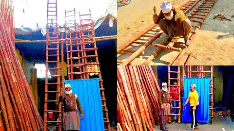 How to build Stairs | Unique Woodworking Skills | Easy Steps DIY Amazing Wooden Stairs Design Ideas
