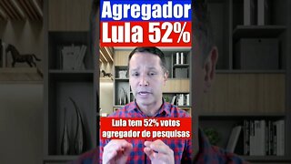 Lula 52% no agregador de pesquisas