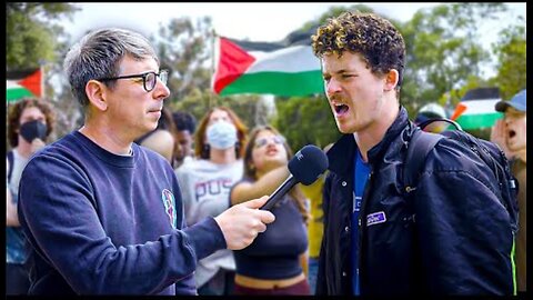 Pro-Palestine Protest Public Interviews at UCLA - Francis Foster