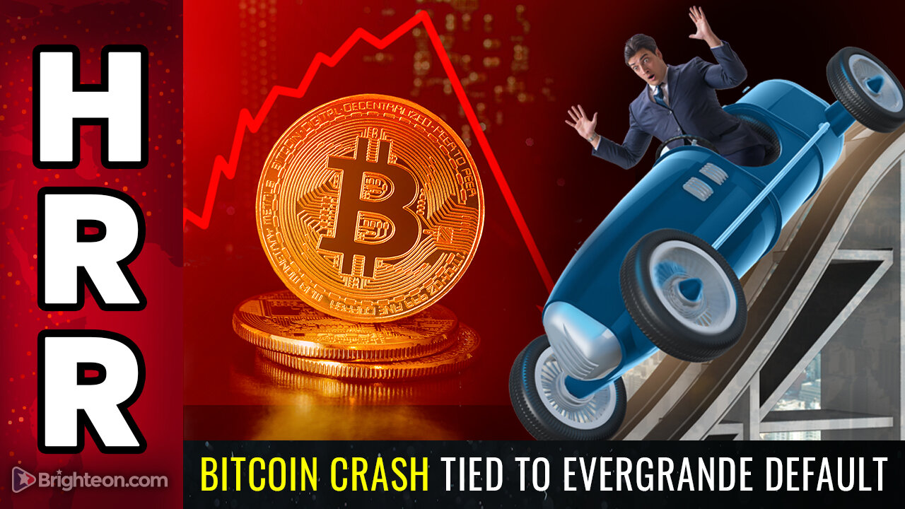 Bitcoin CRASH tied to Evergrande DEFAULT