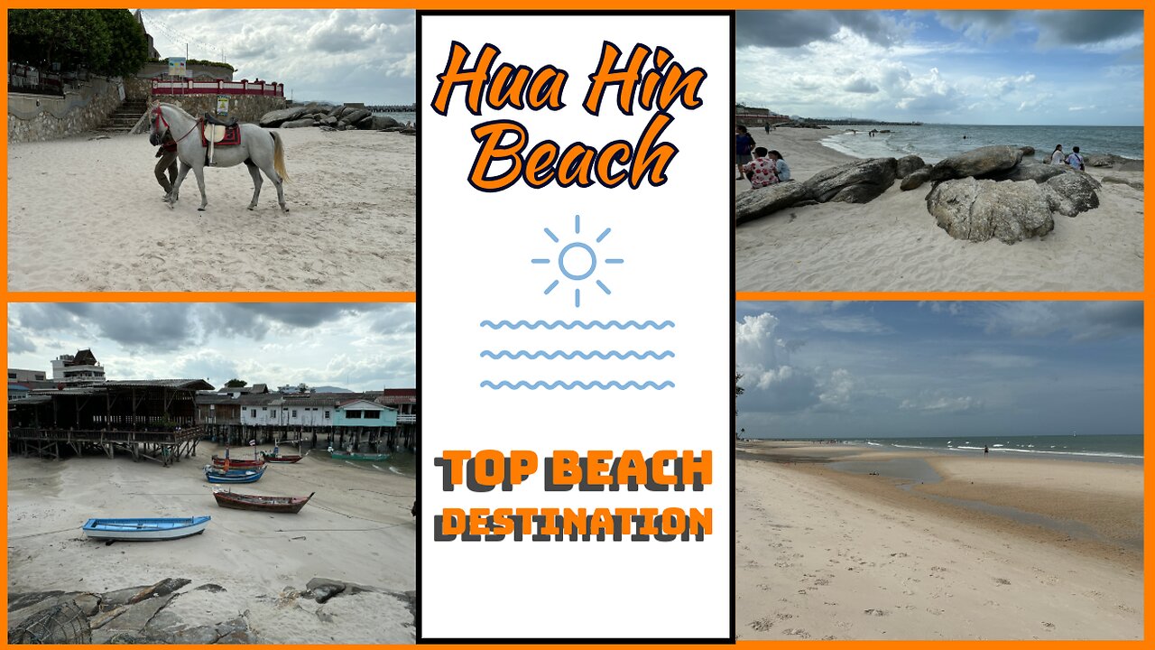Hua Hin Beach & Chinese Shrine - Top 10 Beach in Thailand 2024 - With Drone Footage