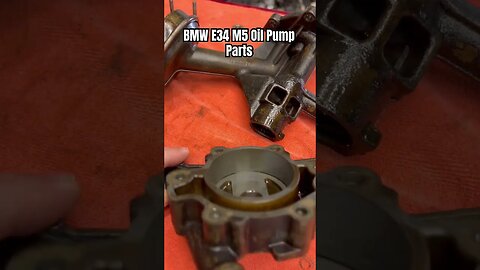 BMW E34 M5 Oil Pump Parts #bmw #bmwe34 #bmwm5 #cars #automotive #restoration #diy #engine