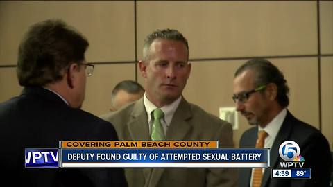 PBSO deputy found guilty of attempted sexual battery