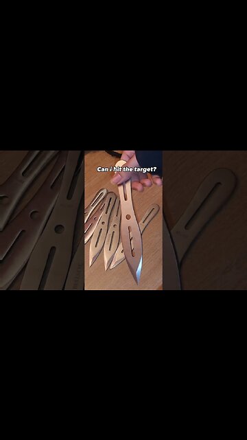 Knife throwing in the house #shorts